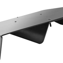 IKON MOTORSPORTS | Rear Diffuser Compatible With Universal Vehicles 22" x20" in | Universal Unpainted ABS Plastic Rear Lip Finisher Under Chin Spoiler Underspoiler Splitter