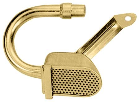 Milodon 18314 Gold Zinc Plated Low Profile Oil Pan Pickup for Small Block Chevy