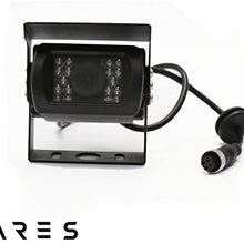 Ares Vision Vehicle 700 TVL Aviation 4 PIN HD Rear/Front Waterproof Cameras (700 TVL, Black R/F)