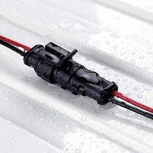2 Pin Way 16 AWG Waterproof Connector Wire Cable, 2 Pin Way Car Waterproof Electrical Connector with Wire for car, truck, boat, motorcycle(Pack of 10)