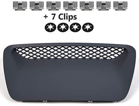 Speedmotor Hood Scoop Molding Bezel w/ 4 Retainer Nuts Compatible for Dodge Ram 1500 SRT 2004 2005 Replace OE# YL23TZZAB 5029770AA