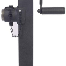Trailer Valet Blackout Series 7K Side Wind Pipe Mount Jack 15"