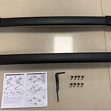 Kingcher 2 Pieces Cross Bars Fit for 2019 2020 2021 Toyota RAV4 Adventure Black Crossbars Roof Rack Baggage Luggage Lockable