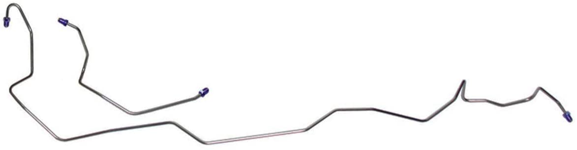 Inline Tube (V-7-3) Compatible with 1978-88 G-Body Right & Left Front Preformed Brake Lines Valve Hose OEM Steel 2pc