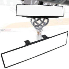 iJDMTOY Universal Fit JDM 300mm 12-Inch Wide Flat Clip On Rear View Mirror For Car SUV Van Truck, etc