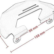 Rumors Motorcycle Aluminum Front Brake Caliper Cover Guard Cap Protection Fit for BMW R1200GS LC R1200GS ADV R Nine T (Color : Black)