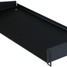 R1194 Rack Shelf Black Steel (3U, Non-Vented)
