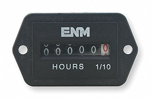 AC Hour Meter I, 6-Digit, Back Rectangular