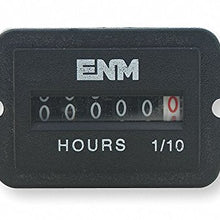AC Hour Meter I, 6-Digit, Back Rectangular