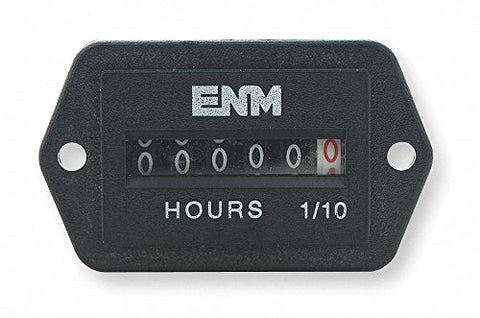 AC Hour Meter I, 6-Digit, Back Rectangular