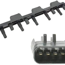 New Ignition Coil Replacement For Jeep Cherokee, Grand Cherokee, TJ, Wrangler 4.0L 2000 2001 2002 2003 2004 2005 2006 56041476AA, 56041476AB, UF-296, 610-02833, C1230, C1263, 5C1181, 5C1182, 250056