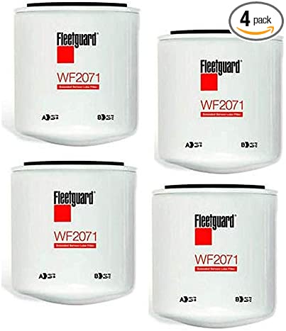 WF2071 Fleetguard Water, Spin On (Pack of 4)