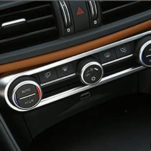 wroadavee Inner Console Air Conditioner Button Frame Cover Trim for Alfa Romeo Giulia 2017-2019