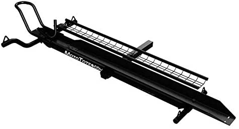 MotoTote m3 - Premium Hitch-Mount Motorcycle Carrier with Ramp for Dirt Bike, Scooter & Moped & Motorcycle - 500 lbs. Capacity