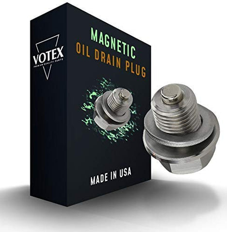 Votex - DP001 Stainless Steel Oil Drain Plug with Neodymium Magnet (M14 x 1.5 MM) - MADE IN USA