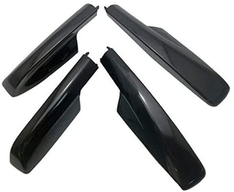 4Pcs Black Roof Rack Cover Rail End Shell for Toyota Highlander XU20 2001-2007 Outdoors Use
