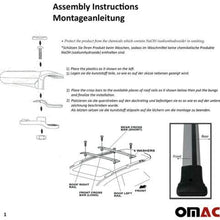 OMAC Roof Racks Cross Bars Luggage Carrier Cargo Racks Rail Aluminium Black Set 2 Pcs. for Ford Escape 2013-2019