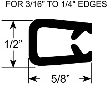 Steele Rubber Products RV Hatch Seal and Insert Trim - Sold and Priced Per Foot - Cooper Standard 75000343 70-3598-244