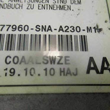 REUSED PARTS Bag Control Module Sedan Fits 06-11 Civic 77960-SNA-A230-M1 77960SNAA230M1