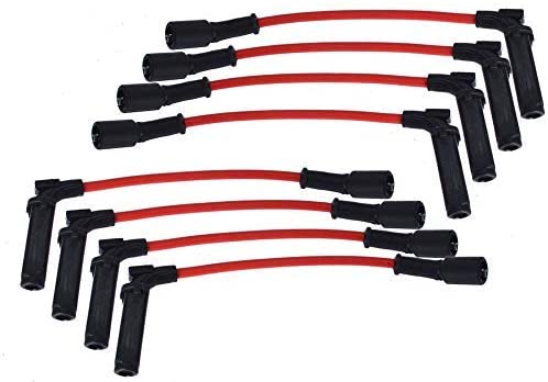 labwork 8.5mm Performance Spark Plug Wires Wire, WIRE9059C 9059C, Fit for Chevy GMC C K SSR Suburban Yukon 1500 2500, 4.8L 5.3L 6.0L, 1999-2006 2002-2004