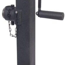 Trailer Valet Blackout Series 7K Side Wind Pipe Mount Jack 15"