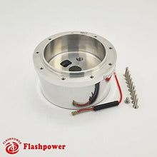 WALNUT WOOD 14" BILLET ALUMINUM 9 HOLE STEERING WHEEL KIT W/HORN BUTTON & ADAPTER FOR GM 1969-1994