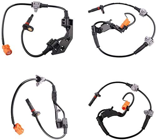 MOSTPLUS 57475S9A013 4Pcs ABS Wheel Speed Sensor Rear Front Compatible for 2002 2003 2004 2005 2006 Honda CRV Sprots Utility 4-Door L4 2.4L