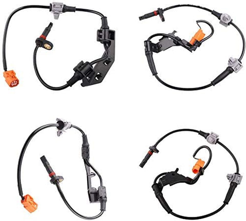 MOSTPLUS 57475S9A013 4Pcs ABS Wheel Speed Sensor Rear Front Compatible for 2002 2003 2004 2005 2006 Honda CRV Sprots Utility 4-Door L4 2.4L