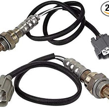 Maxfavor 2Pcs Oxygen Sensor Direct Fit 2005 2004 2003 2002 2001 Honda Civic 1.7L O2 Sensor 234-4092 234-4123 Upstream Downstream 02 Sensor(D17A7 Engine Only))
