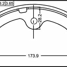 Shoe Kit, Rear Brake Febest 0202-S50R Oem D4060-WL06A