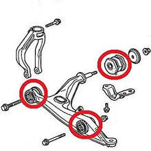 NISTO 6 Front Lower Control Arm Bushing For 1997-2001 Honda CR-V 1995-2001 Honda Civic