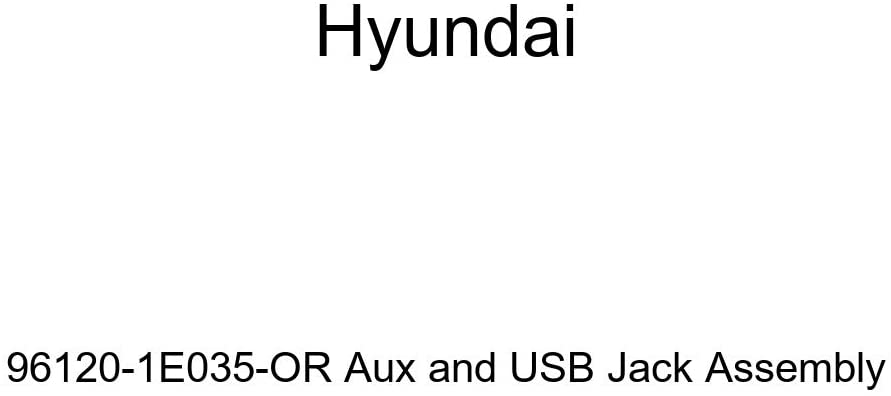 Genuine Hyundai 96120-1E035-OR Aux and USB Jack Assembly