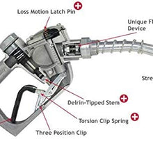 Husky 696310N-03 New 1HS Heavy Duty Diesel Nozzle with 3-Notch Hold Open Clip and Metal Hand Guard