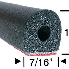 Steele Rubber Products Service Vehicle Compartment Door Seal - Peel-N-Stick Medium Hollow Half Round - Sold and Priced by The Foot 70-2085-477