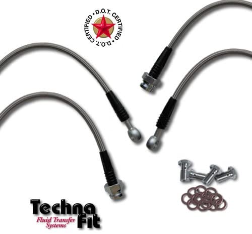 Techna-Fit Brake Lines MITSUBISHI 1983-89 STARION FRONTS (4) - MIT-1400F