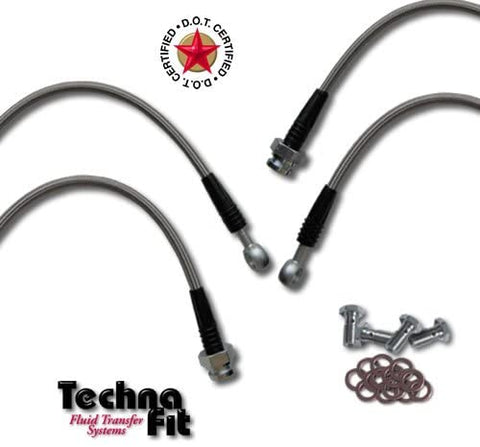 Techna-Fit Brake Lines MITSUBISHI 1983-89 STARION FRONTS (4) - MIT-1400F