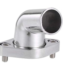 SHOUNAO New Aluminum Water Neck Swivel 15 Degree Fit for Chevy 327 350 454 396 (Color : Silver)