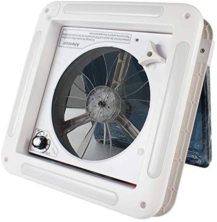 No-Branded Camper Motorhome CE 11'' 3 Speeds Adjustable Anti UV ABS with LED Light 12V Caravan RV Roof Vent Fan SAHUA