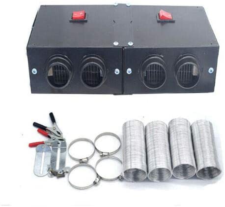MACHSWON Portable Car Heater for Windshield, High Power Car Heater Kit, 12V 500W Air Heater, Demister Defroster Fast Heating Fan