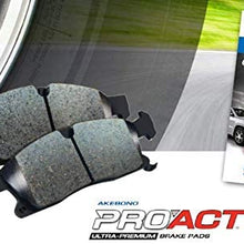 Akebono ACT1398 Proact Ultra Premium Ceramic Disc Brake Pad kit