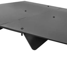 IKON MOTORSPORTS | Rear Diffuser Compatible With Universal Vehicles 22" x20" in | Universal Unpainted ABS Plastic Rear Lip Finisher Under Chin Spoiler Underspoiler Splitter