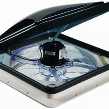 Fan-Tastic Vent RV Roof Vent with Thermostat, Model 3350, White, Manual and Automatic Speed 12 Volt RV Vent Fan, Smoke Dome RV Vent Cover