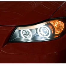 Spyder 5029652 BMW E90 3-Series 06-08 4DR Projector Headlights - CCFL Halo -Replaceable Eyebrow Bulb - Black- High H1 (Included) - Low H7 (Included)