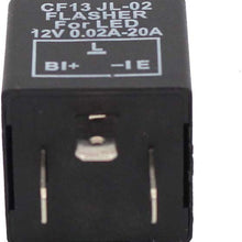 3-Pin CF13 Electronic Flasher Relay for Car Vehicle LED Turn Signal Light Bulbs Hyper Blink Flash