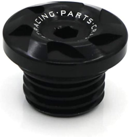 crazy sport Engine Oil Filler Screw Cap For HONDA CR CRF 150R/250R/250L/450R/450X/1000L CRF1000L CRF450R CR500R CBR 250R 300R 500R 600RR 900RR 1000RR CB 500F 500X 300F 650F 1000R 600F 900F (Black)