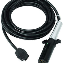 Wesbar 2425 Ag Straight Section Harness W/ 7-Pin Ag Plug and 4-Flat, 25' Long, 1 Pack