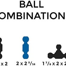 B&W Trailer Hitches Tow & Stow Double Ball Hitch 2 5/16" x 2" Balls with 2.5" Shank 7" Drop or 7 1/2" Rise