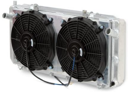 Yonaka Dual Core Lightweight Performance Aluminum Radiator w/Fans & Shroud Kit for 1990-1997 Toyota MR2