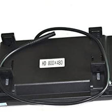 Vardsafe 200K Brake Light Backup Camera with Adjustable Lens & 7 Inch Clip-on Mirror Monitor for Nissan NV200