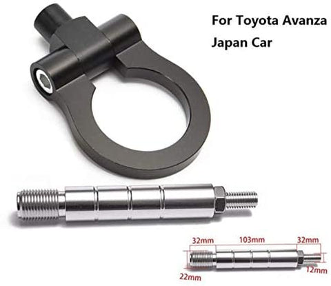EPMAN Auto Trailer Tow Hook Ring Eye Front Rear Aluminum for Toyota Avanza Japan Car TK-RTHLPH001 (Blue1)